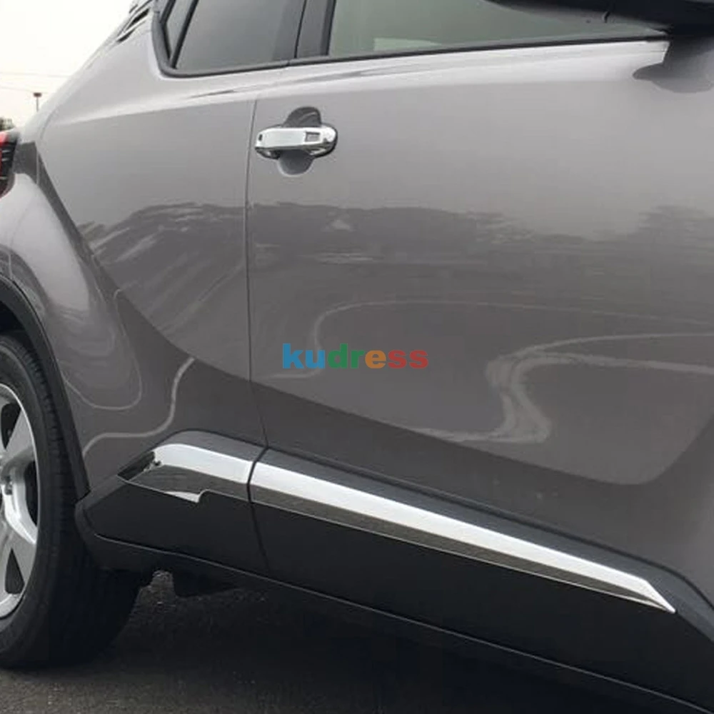 For Toyota C-HR 2018 2019 Door Mirror Passenger Side | Power | Heated | w/Signal | Paint to Match | Replacement For 87915-0F911 | TO1321376 Rear Door Scuff Plate Garnish Stainless Fits Toyota C-HR Suv 2018 - 2019 |  eBay UK