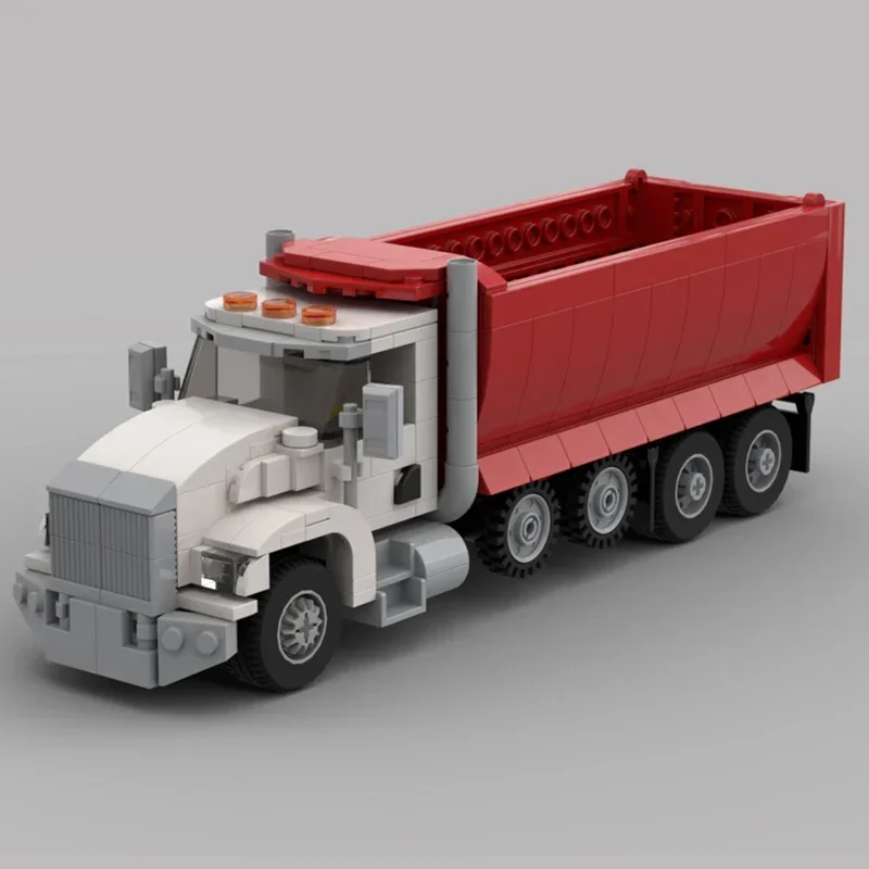 Stadsvervoer Voertuig Model Moc Bouwstenen T800 Dump Truck Technologie Blokken Geschenken Kerstspeelgoed Diy Sets Assemblage