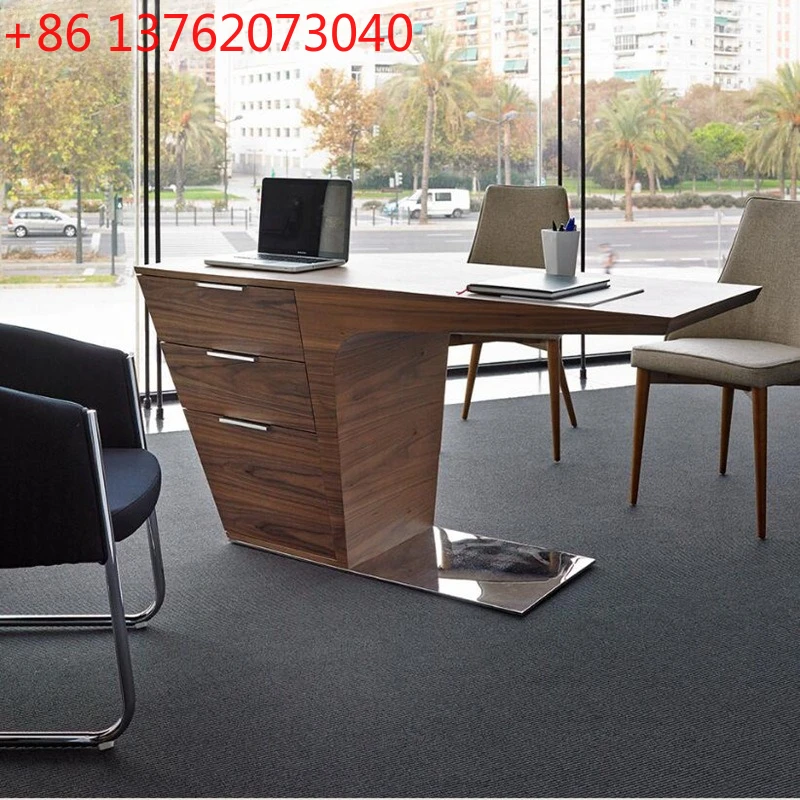 Walnut computer desk piano paint boss table modern minimalist creative personality