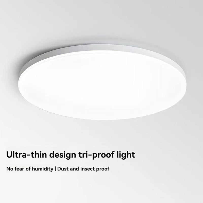 2026 New Model LED Ceiling Light, Modern Simple Round Flush Mount, Full Spectrum Ultra-Thin, Triple-Proof Waterproof Bedroom