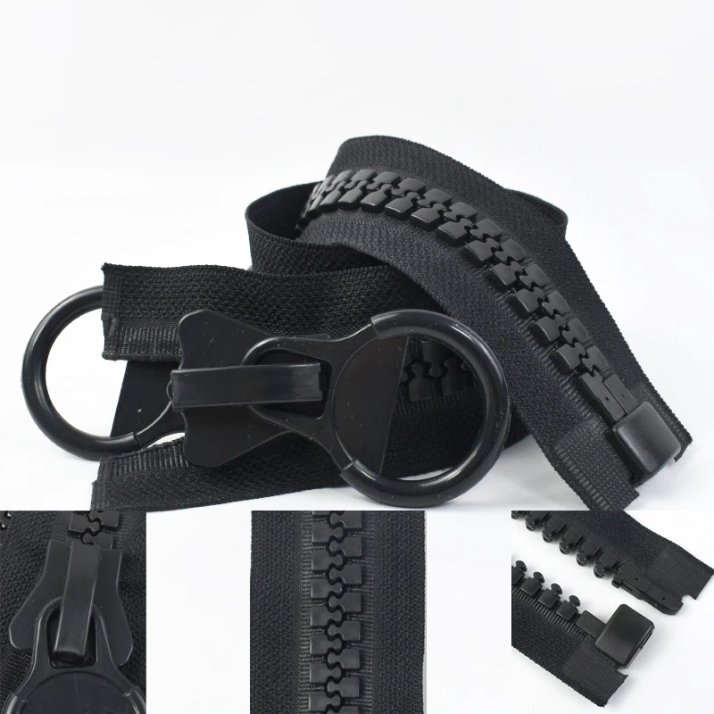 

1Pc 20# 60-300cm Extra Large Resin Zippers Open End Tent Closure Zip Double Slider Long Zipper Repair Kit DIY Sewing Accessories