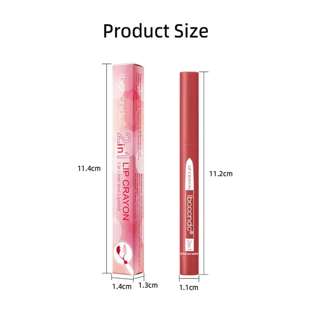 Natural Outline Lip Contour Line matita per labbra nuovo rossetto opaco impermeabile opaco matita per labbra in velluto a lunga durata