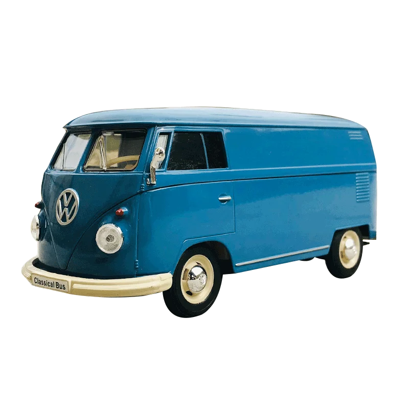 WELLY 1:24 Volkswagen VW T2 BUS 1973 T1 Alloy Car Model Diecasts & Toy Vehicles Collect Car Toy Boy Birthday gifts