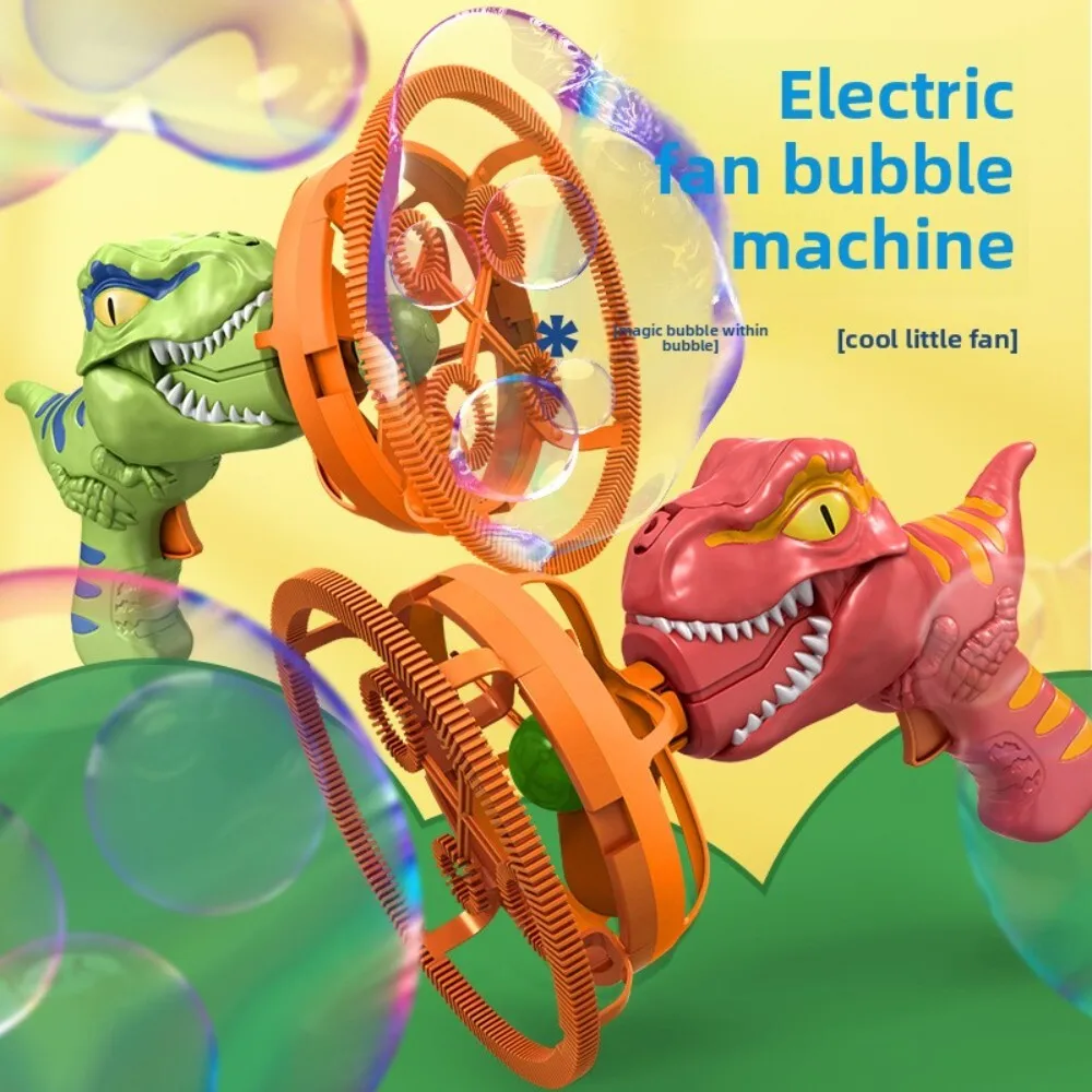 Dinosaurier-Shooter-Handblasenmaschine für Kinder im Freien, Sommerspielspielzeug, lustiges Aktivitätsgeschenk für Kinder im Alter von 3, 4, 5, 6, 7, 8 Jahren