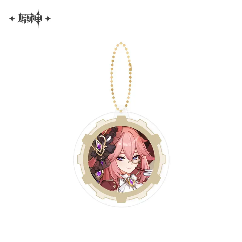 [Genuine]Game Genshin Impact Tartaglia Yae Miko Sigewinne 2024 Carnival Gathering Series Pendant Avrylic Key Chain Gift in stock