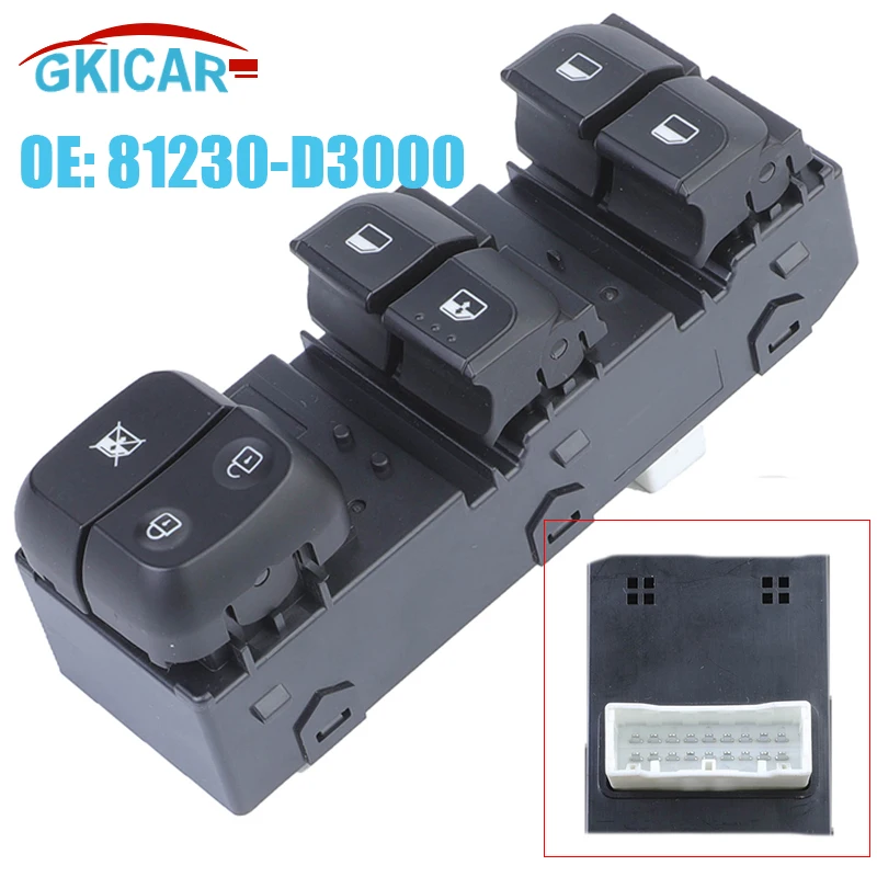 93570-G6000 93570G6000 18 Pins Front  Window Master Switch For Kia Picanto