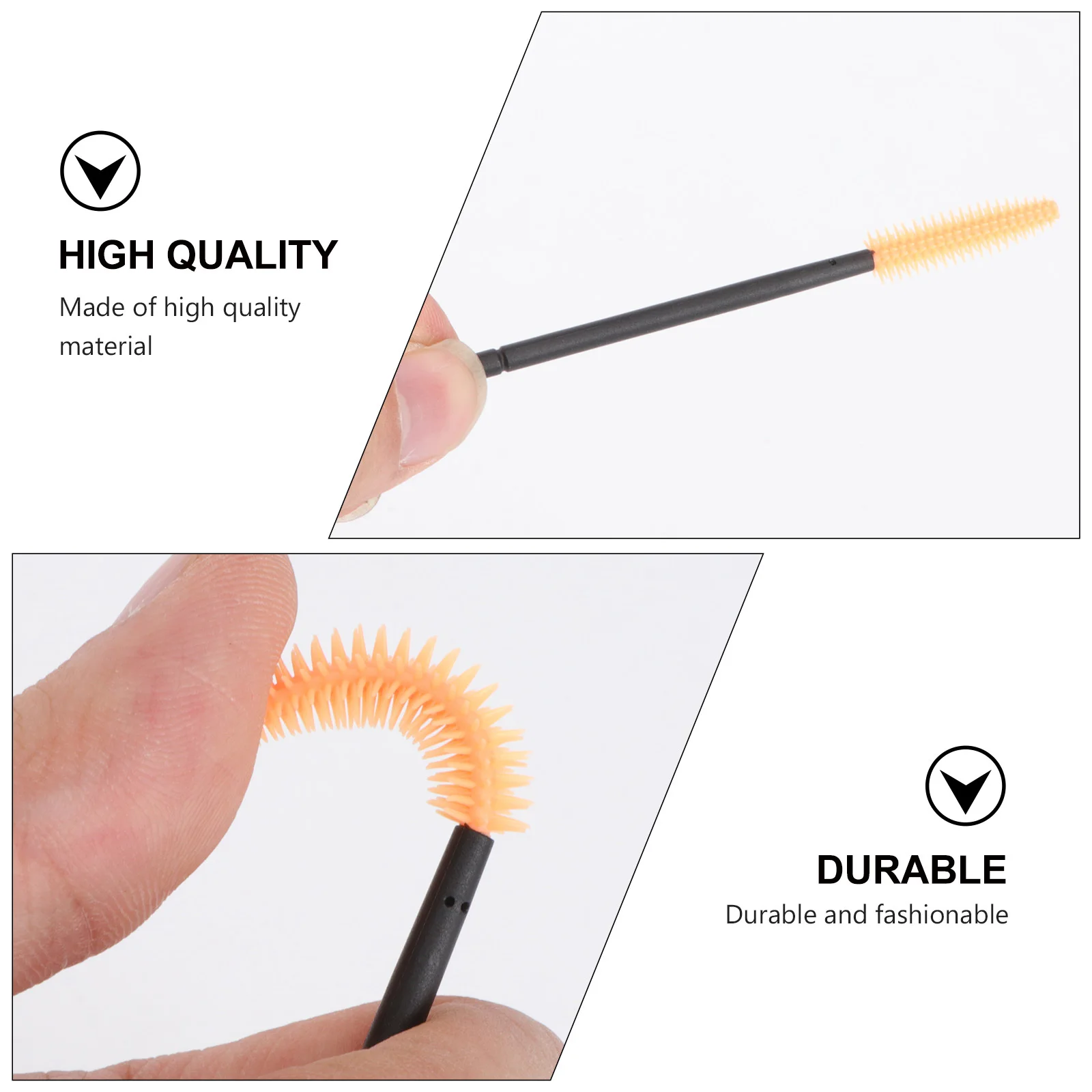 50Pcs Wimpern Einweg Pinsel Premium Kunststoff Griff Mascara Zauberstäbe für Frauen Salon Make-Up Wimpern Kamm Werkzeuge