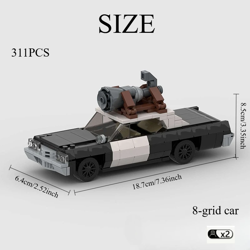 

311PCS Police Vehicle Building Kit - MOC-Compatible City Model for Teens & Adults, Creative DIY Gift with Guide