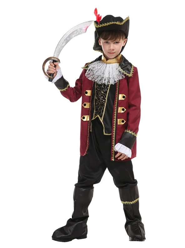 

Halloween Children's Pirate Costume Boys COS Costume Ethnic Stage Costume 18-25 Years Old China Made 2026 Spring Season
