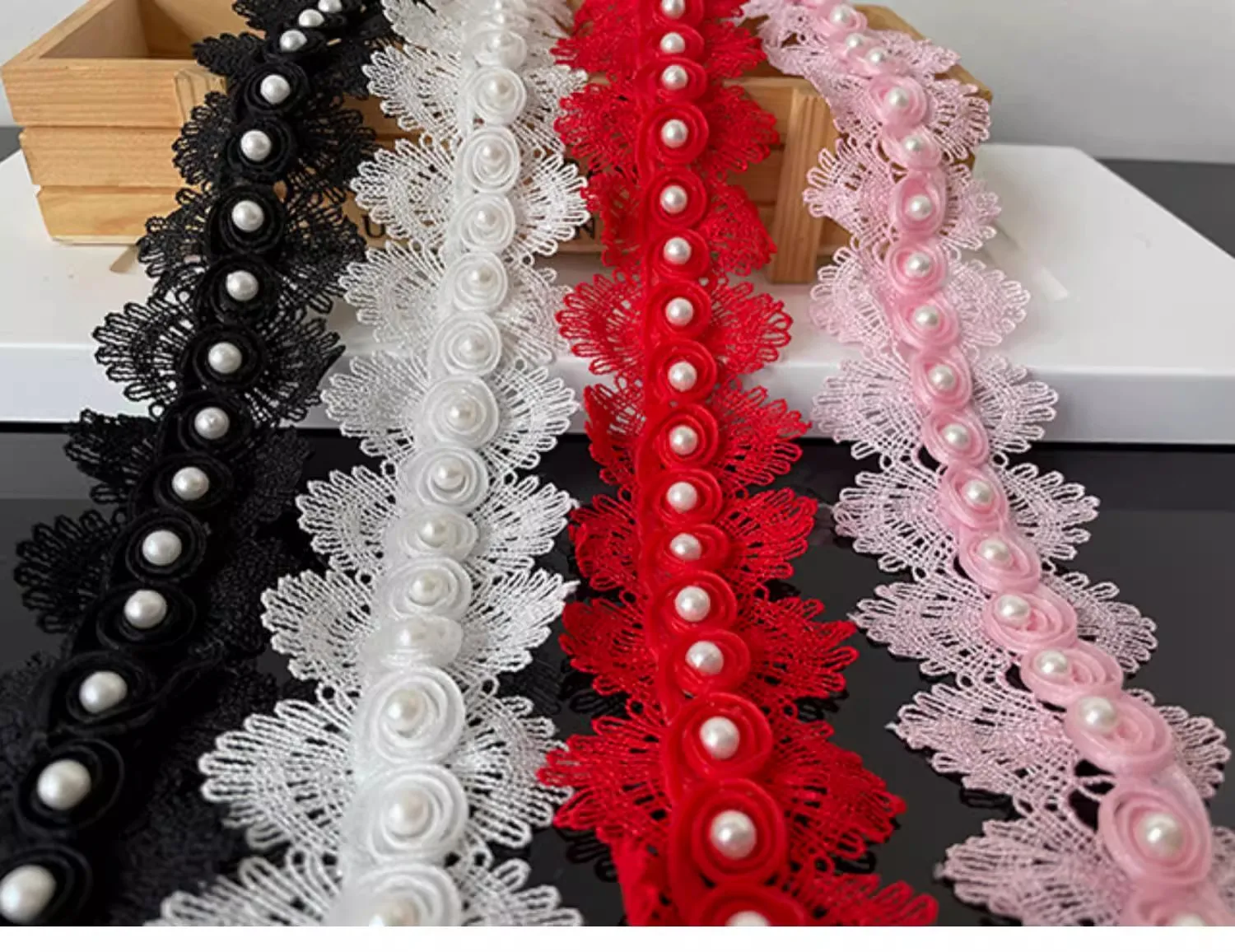 5yard Lace Trim Knitting Wedding DIY Handmade fashion Style Patchwork Ribbon Sewing Supplies Craft 5cm