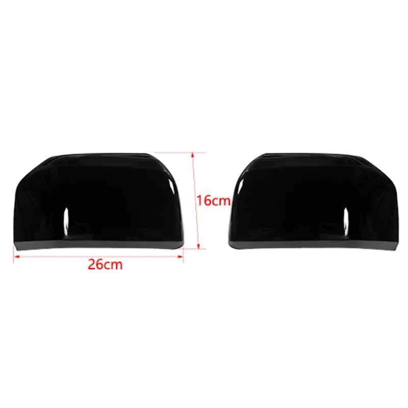 Car Door Rearview Mirror Cover Cap Trim for Ford F150 F-150 2015-2020 Accessories - Black 2 Pack