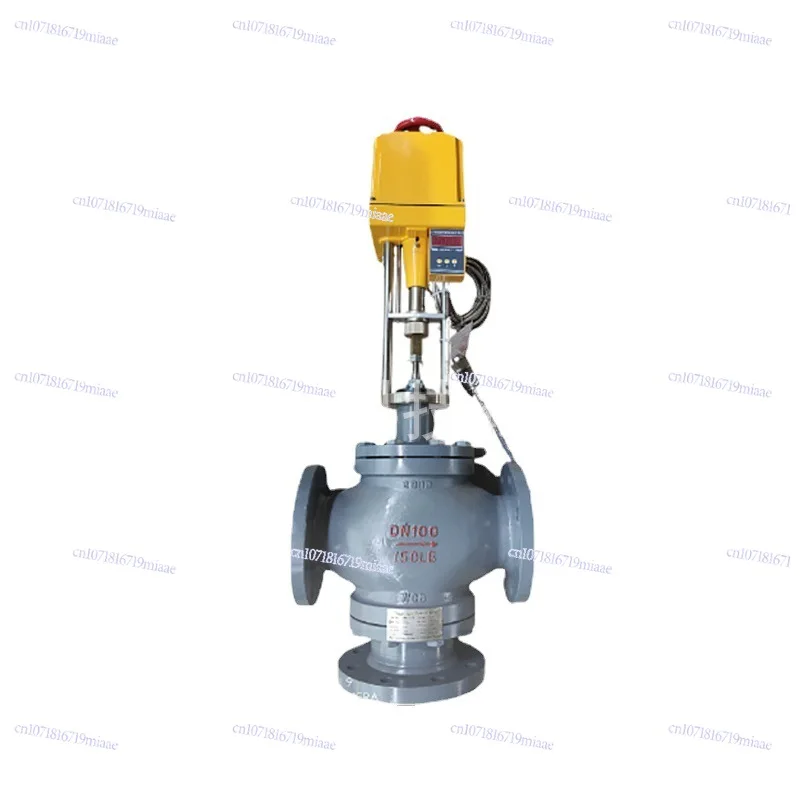 Temperature control valve, temperature control valve, self-operated electronic temperature regulator, electric two-way three-way