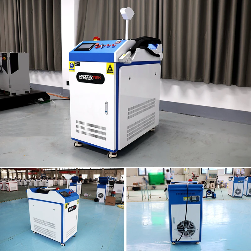 2024 New Rust Removal Metal Oxide Cleaning Handheld Fiber Laser Cleaning Machine soldadora laser