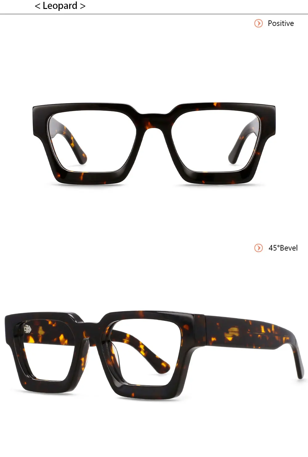 54290 Hochwertiges Acetat-Optik-Brillengestell, quadratische Retro-Brillen, Designer-Luxus-Brillengestelle, optische Brillen – Detail 11
