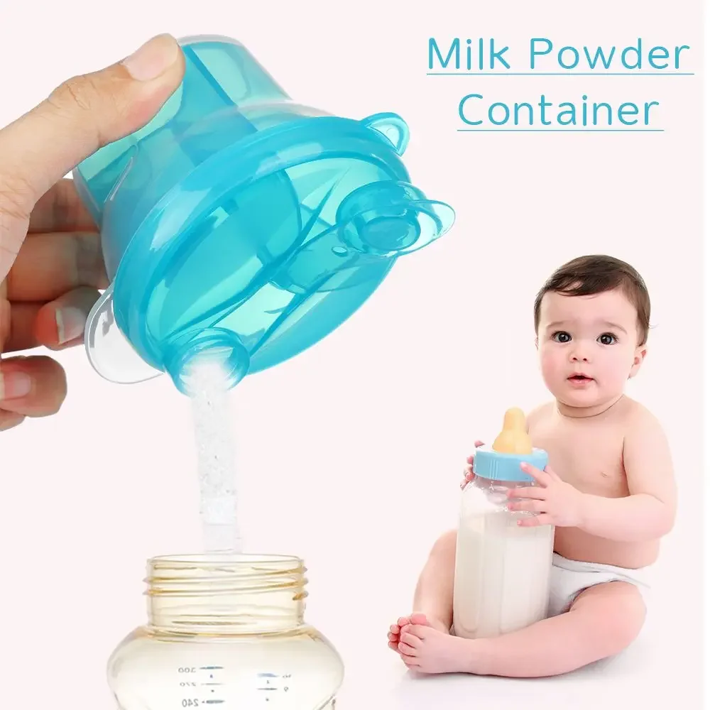 

3 Doses Formula Container of Baby Milk Powder Dispenser Snack Pot Storage