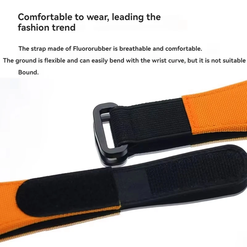 For Richard Mille Strap Fluororubbe Elastic Nylon Watch Band RM67 RM67-01 RM67-02 RM011 RM055 RM035 Customized FKM Bracelet men