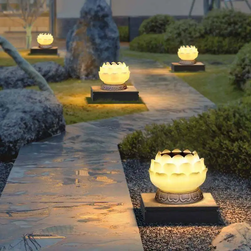 Luminous floor lamp courtyard solar LED outdoor lighting non solar lamp outdoor garden lamp outdoor garden decoration