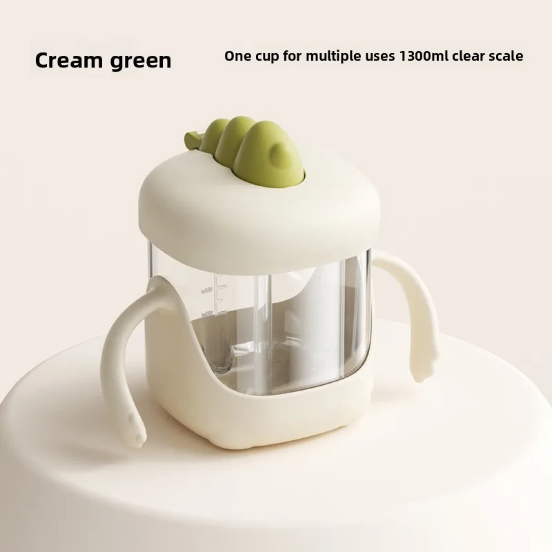 

Детская тренировочная соломенная чашка, двойного назначения для дома и улицы, градуированная для молочной/рисовой пасты, защита от протечек и дросселей, необходимая.