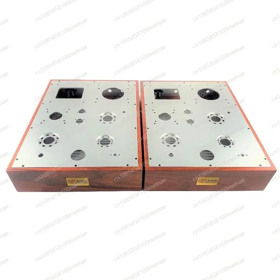 Mahogany split amplifier cha ssis DIY amplifier chassis Single-ended solid wood chassis kit Tube amplifier chas sis