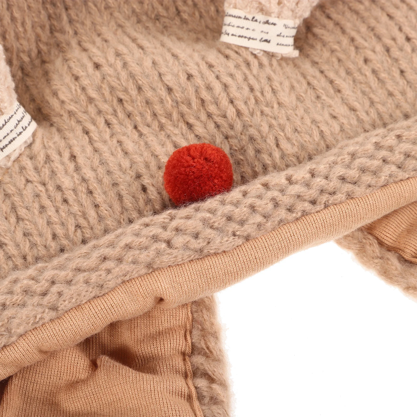 

Рождественская теплая шапка с рогами оленя, красный нос для малышей, рождественский фестиваль, декоративная милая теплая шапка, декоративная шапка,