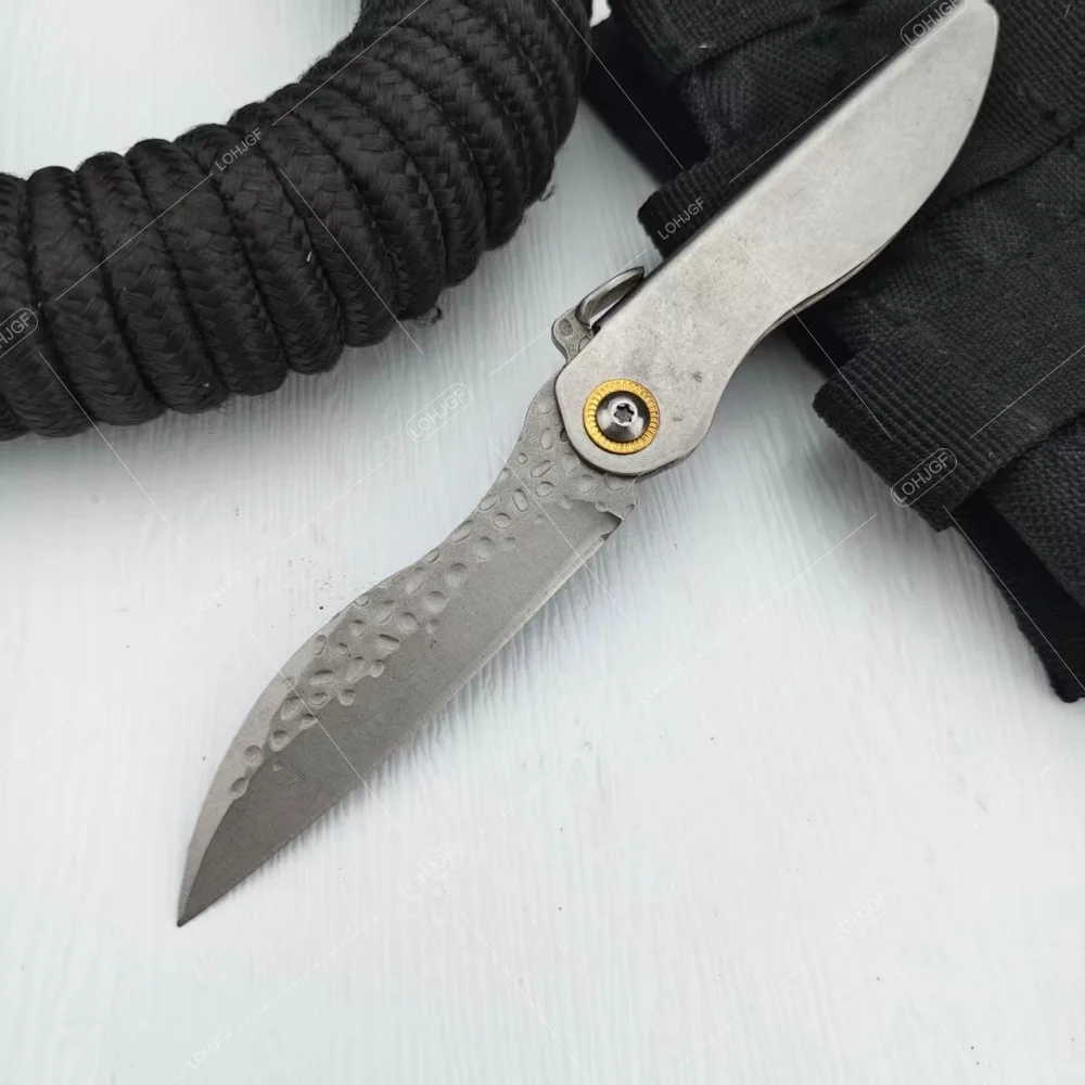 Utility Folding Knife with Leather Sheath Higonokami Outdoor Camping Essential Pocket Knives High-quality Hiking EDC Travel Tool