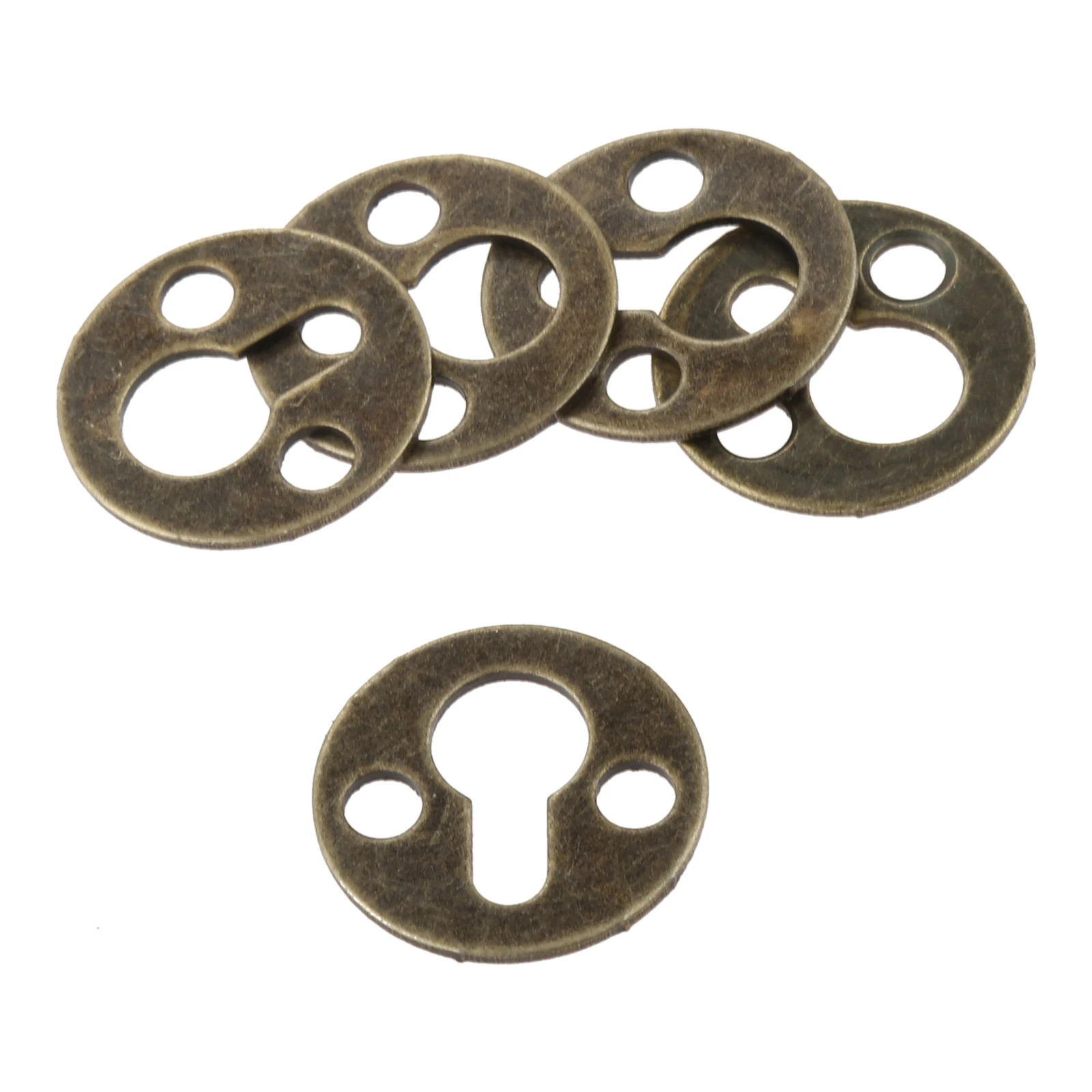 20 pçs de bronze antigo redondo pendurado imagem pintura a óleo espelho quadro ganchos cabides móveis parede foto titular com parafusos 25mm