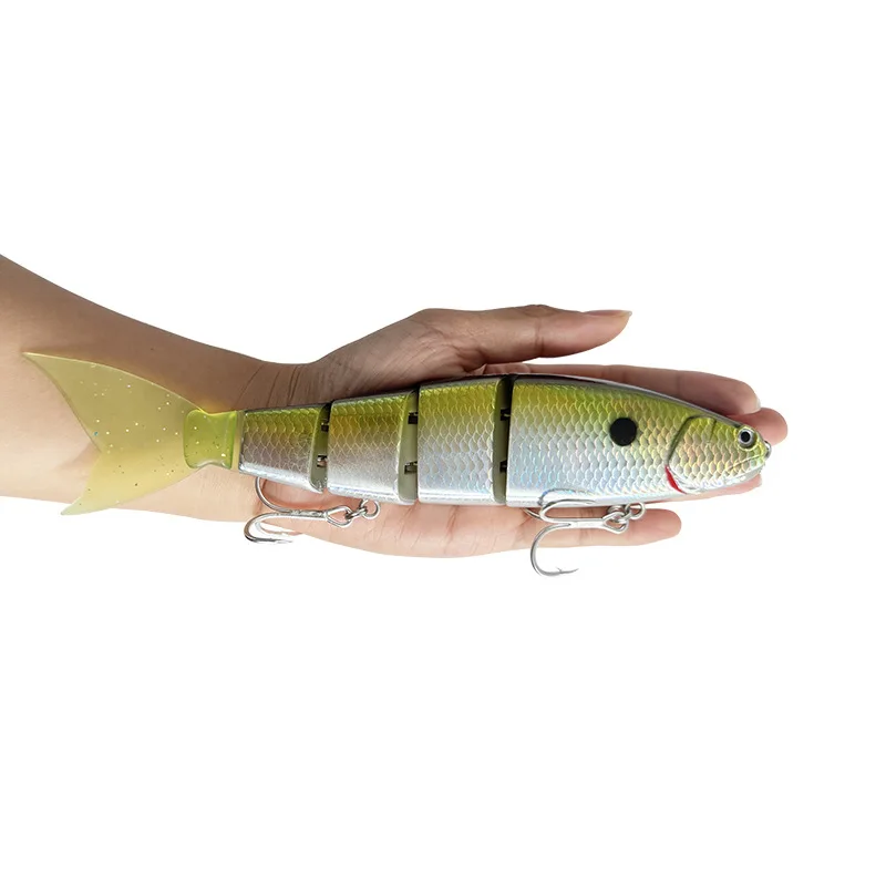 

1pcs 105g Giant Bait Balam Lure Swimbaits Fishing 4 Jointed Floating Sinking for Big Bait Pike Wobbler Soft Tail Lure