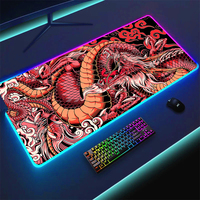 RGB Anime Mouse Pad 900x400 Dragon Led Mause Pads Gamer Pc Accessories Mousepad Gaming Mouse Mat Deskmat Mats Pads Large Carpet