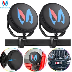 MICTUNING 7' 9' Work Light Covers Round Protective Housing Offroad Led Cube Light Cover For Truck Light Driving Fog Light Lens