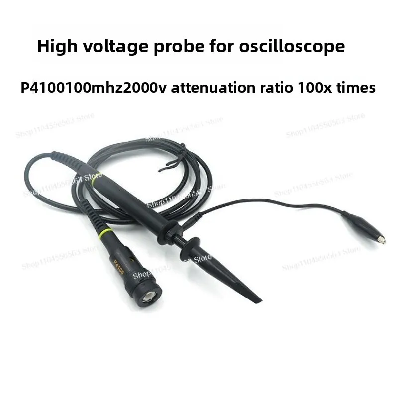 P6100 20-300MHz Oscilloscop Probe, 10x High Voltage Attenuation Probe for Electronics Testing and Measurement