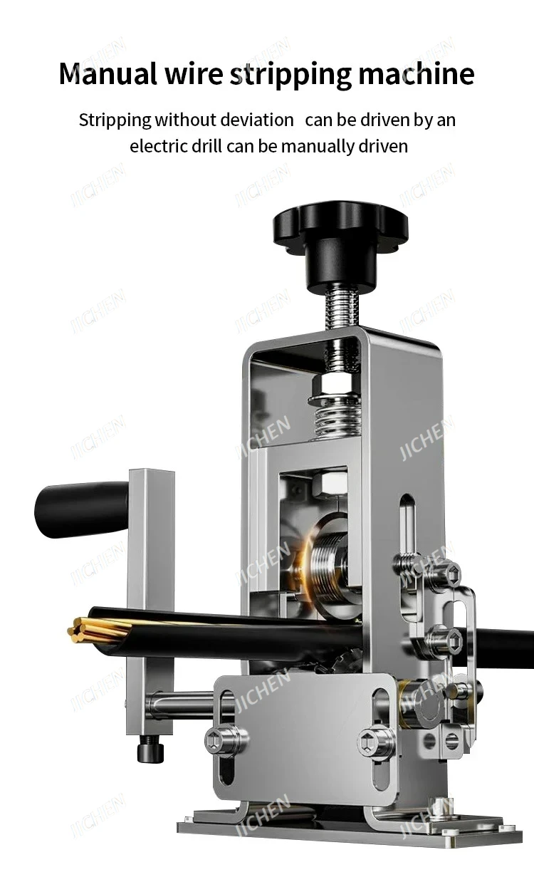 

JCMini Portable Wire Stripper Manual Wire Stripping Tool 1-25mm Cable Electric Peeling Machine with Hand Crank Hand