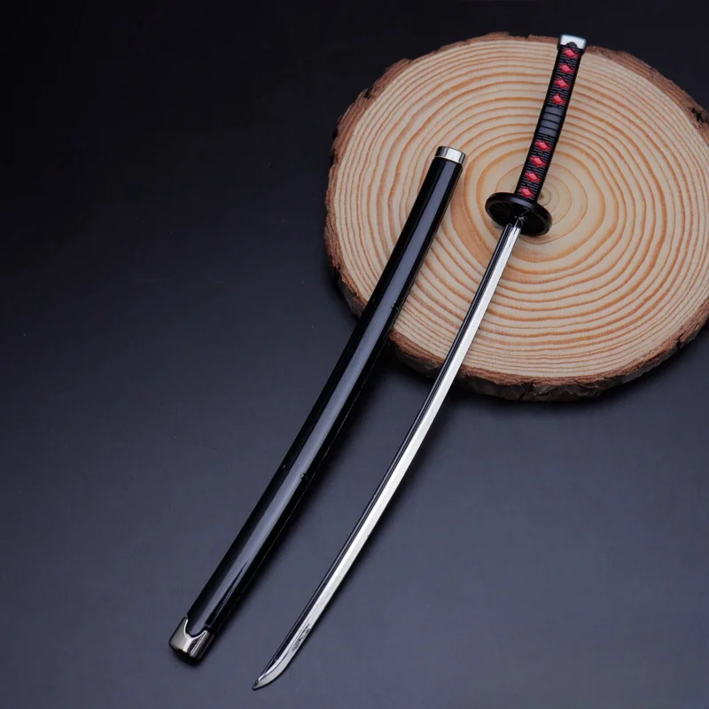 25ซม.Demon SlayerดาบMini Tanjirou Zenitsu KatanaดาบKiller Devilsเหล็กจริงญี่ปุ่นอะนิเมะคอสเพลย์Propของเล่นของขวัญ