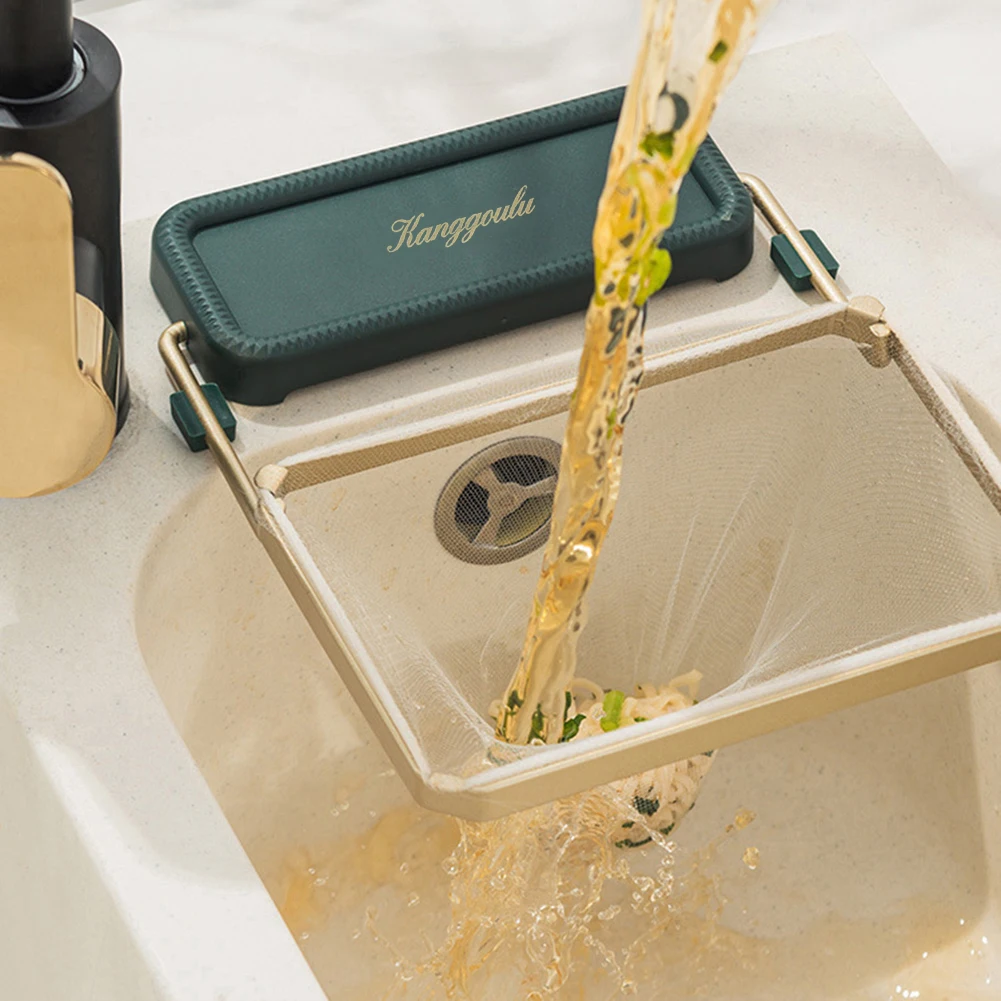 Sink Drain Basket Anti-clogging Sink Strainer Mesh Vegetable Fruit Disposable Garbage Net Prevent Food Residues Falling