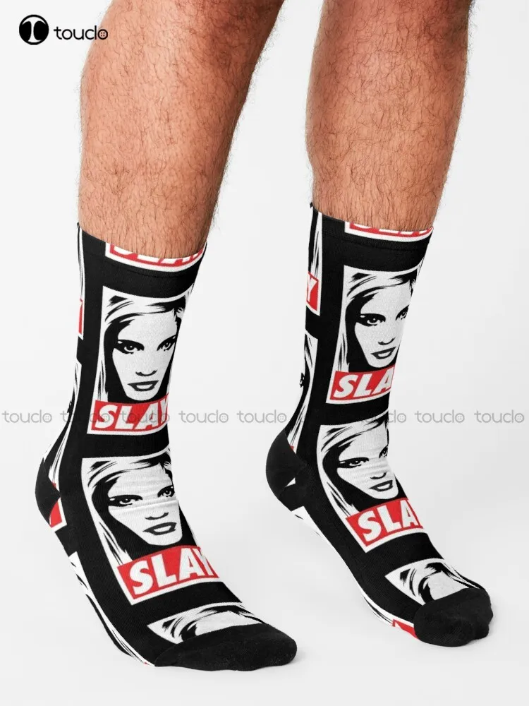 Buffy The Vampire Slayer Socks Pink Softball Socks Unisex Adult Teen Youth Socks Design Cute Socks Creative Funny Socks