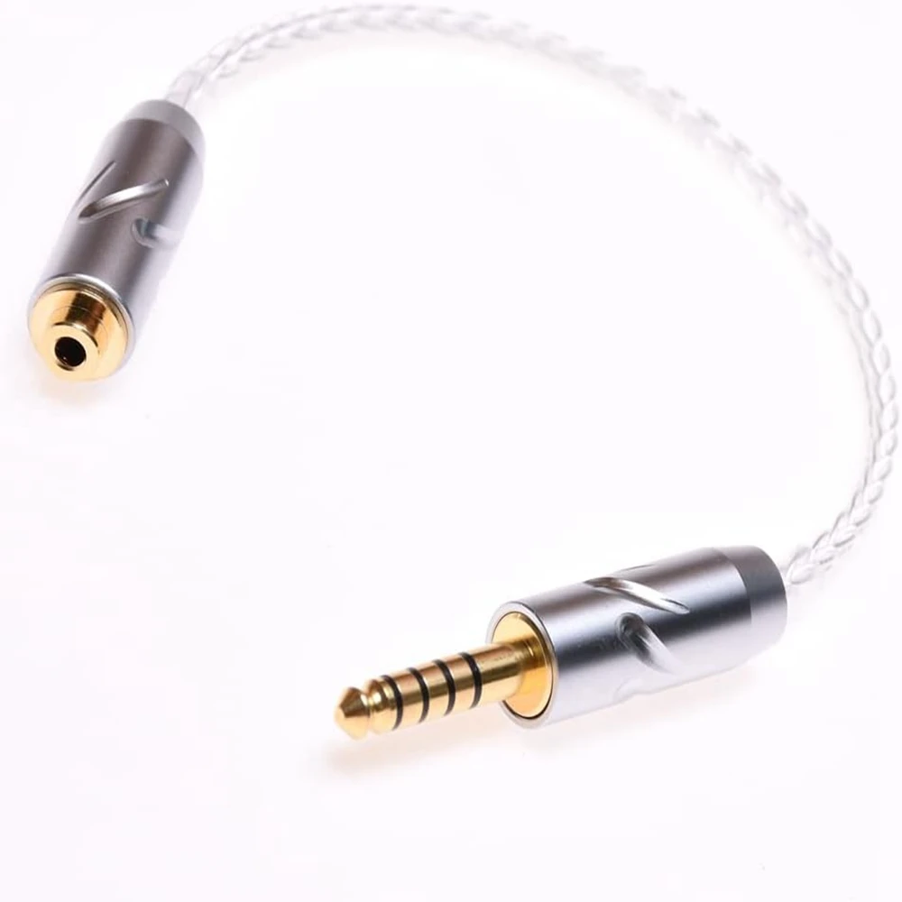 10 см посеребренный балансный штекер 4,4 мм на 2,5 мм гнездо TRRS аудиокабель-адаптер для Sony NW-WM1Z 1A MDR-Z1R TA-ZH1ES PHA-2