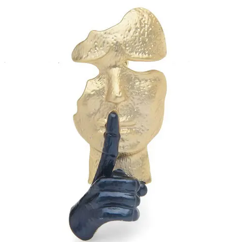Fashion Personality Mask Brooch, Unique Accessory