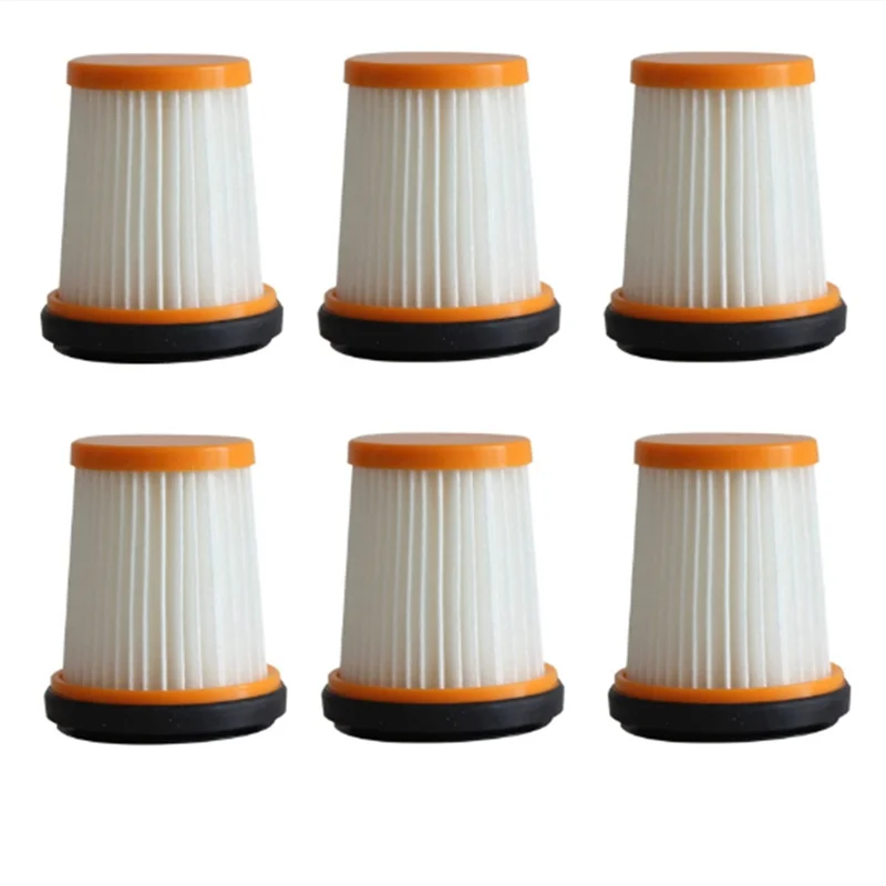 6Pcs Replacement Filter for WV200EU WV251EU Cordless Handheld Vacuum Cleaner