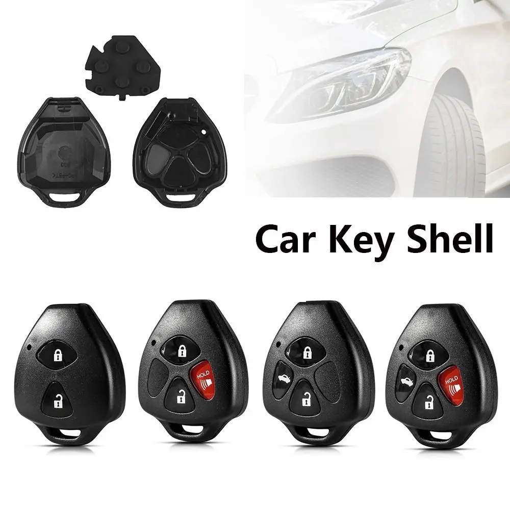 2/3/4 Buttons Car Remote Key Shell Blank Remote Key Case for Toyota/Camry/Corolla/RAV4/Avalon/Venza 2007 2008 2009 2010 2011