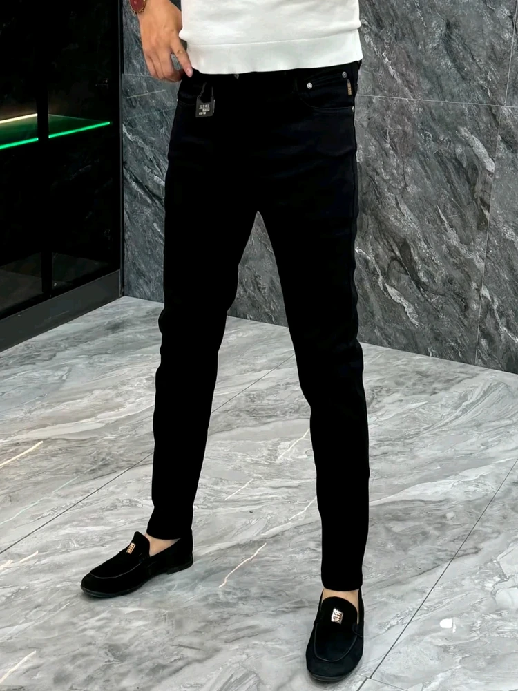 

Новые весенне-осенние мужские джинсы: универсальные, премиум-качества, стильные, модные, прямого кроя, повседневные
