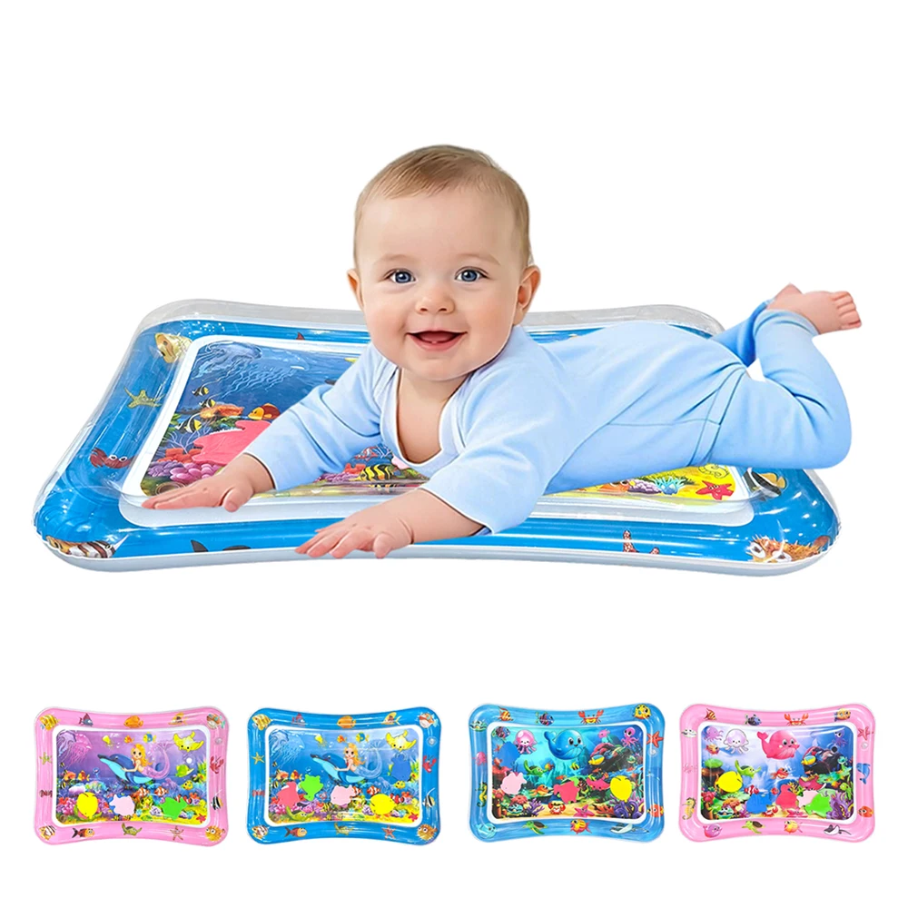 Baby Water Play Mat Inflatable Cushion PVC Infant Tummy Time Toddler Water Pad For Kids Early Education Developing Activity Toys