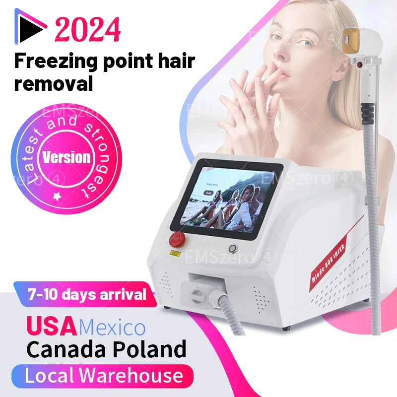 Portable 808 3wave Diod Laser Permanent Hair Remove Fast Depilation Pain-free Follicle Penetration Skin Rejuvenation Device