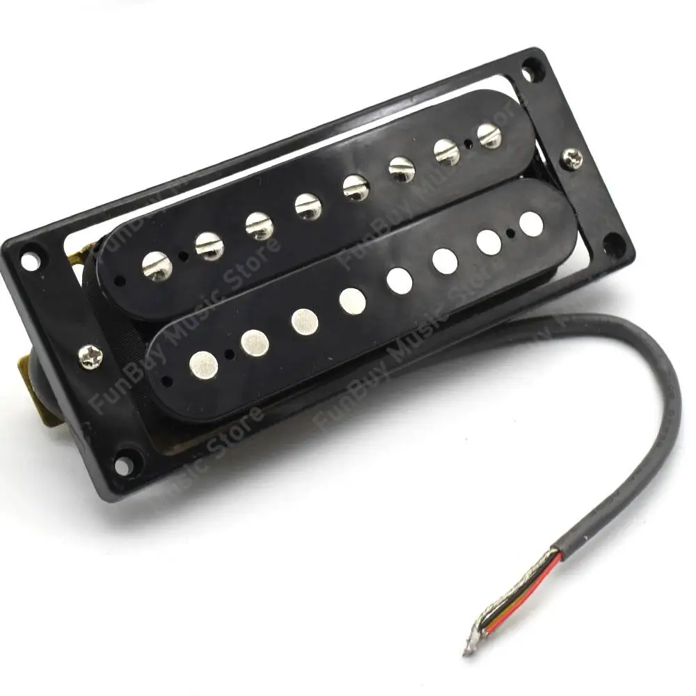 8 String Dual Coil Electric Guitar Humbucker Pickup Neck and Bridge Pickup Black for Lp Electric Guitar