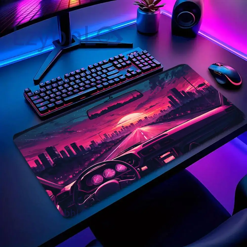 

Road Sunset Car Mouse Pad Large Gaming Mousepad XXL Office Keyboard Rubber Anti-slip Mouse Pad HD Esports Gamer Long Desk Mat