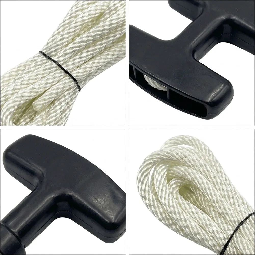 Recoil Pull Cord 5mm x 1.7m with Handle 2 Pieces for Honda GX240 For GX270 GX610 GX620 and 173F 177F 182F 188F 190F