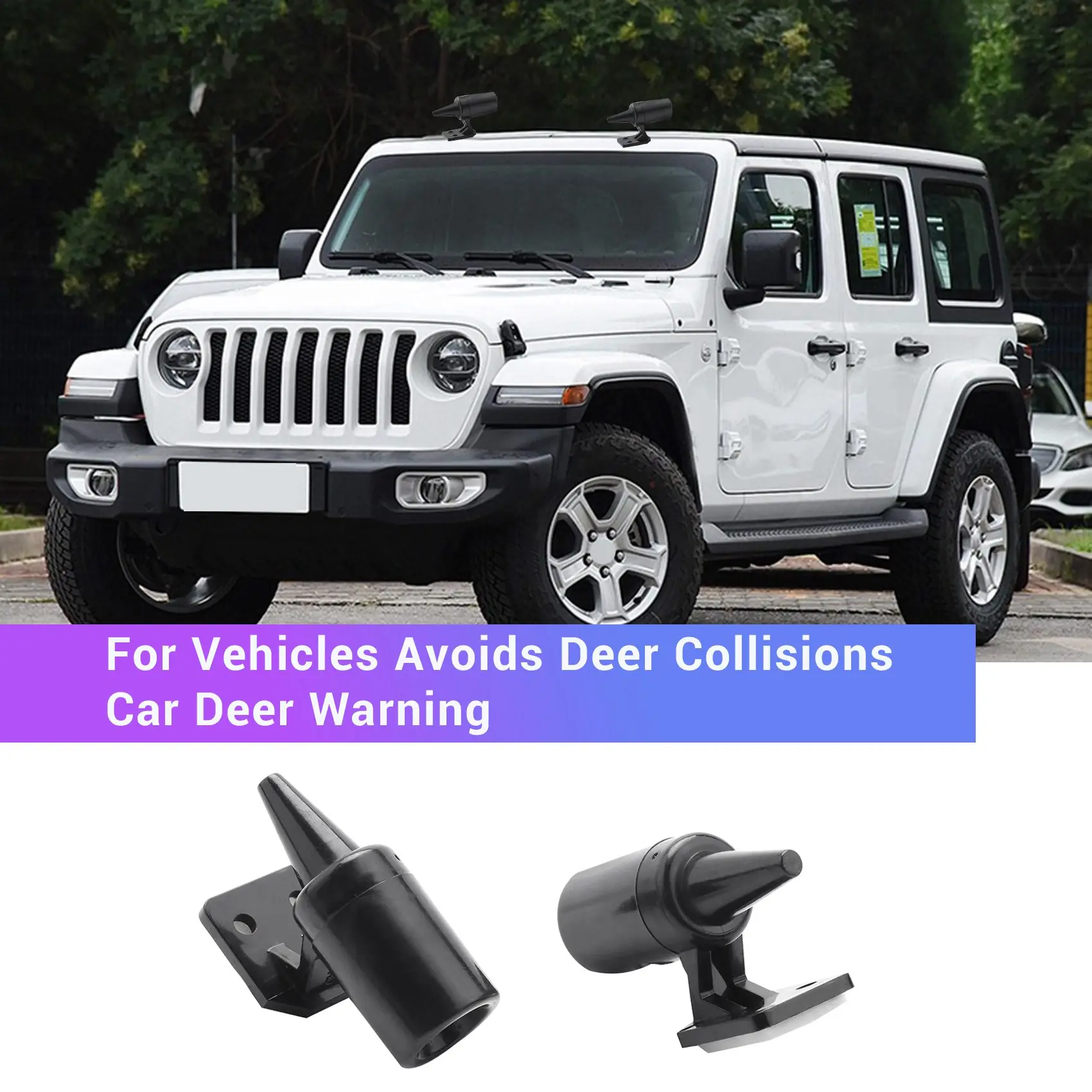 Deer Alert For Vehicles Avoids Deer Collisions Car Deer Warning Black Ultrasonic Wildlife Warning For Auto Motorcycle Truck Suv
