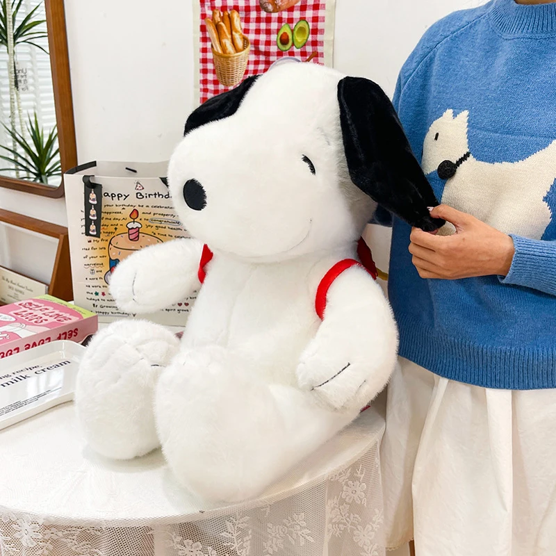 35-55 سنتيمتر الكلاسيكية سنوبي أفخم لعبة الكرتون أنيمي لطيف عيد ميلاد وسادة أريكة الظهر الكلب دمية الأطفال عيد الميلاد محشوة هدية