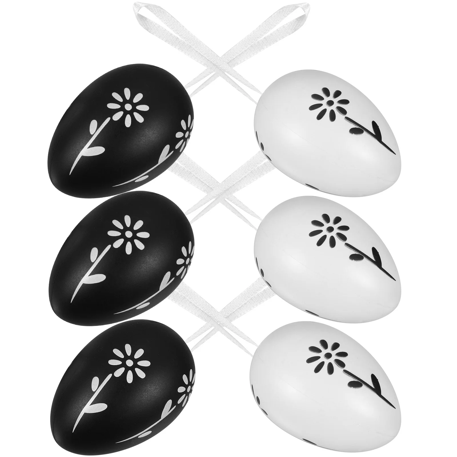 

6Pcs Colorful Egg Hanging Ornaments Adorable Easter Decorative Pendants for Party Tree Decoration Supplies Easter Decor