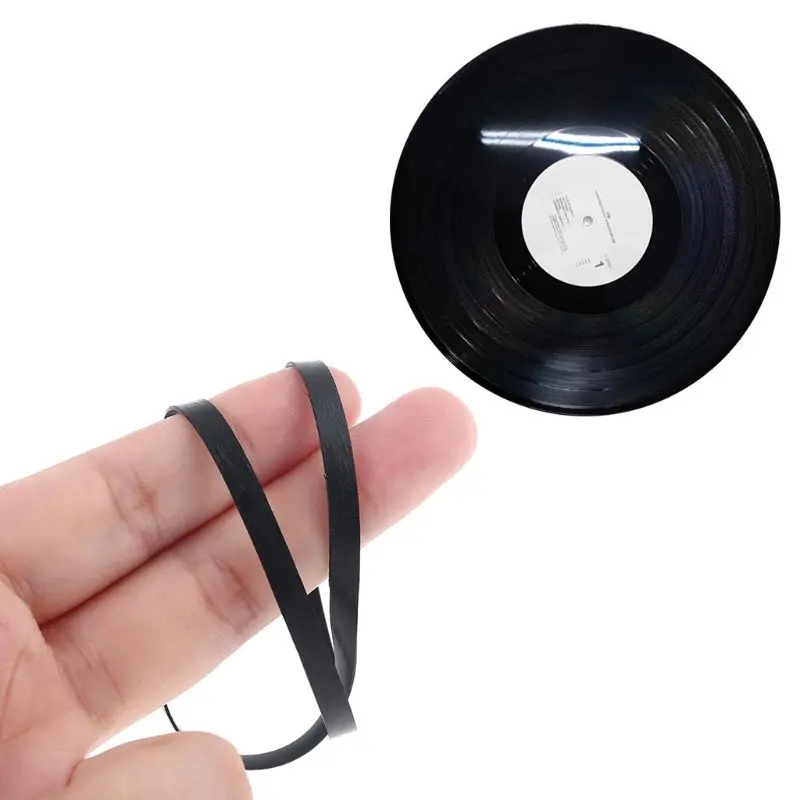 High Quality Rubber Belt Replace Turntable Phono Tape CD Drive Belt for Vinyl Record Player Phono Belt-Driven Turntables K1KF