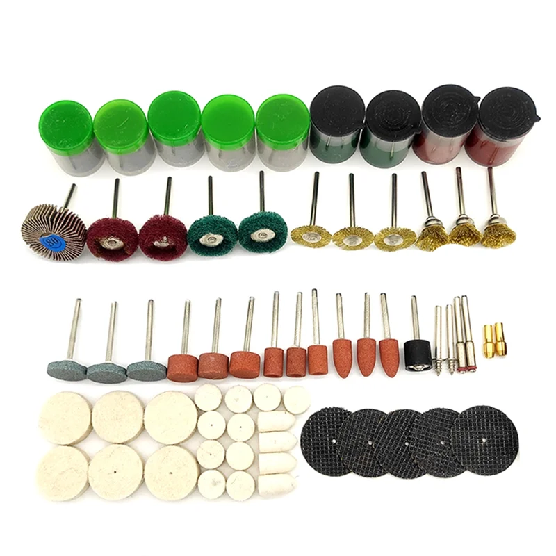 Y17A 262 stks/partij Elektrisch Gereedschap Rotary Tool Accessoire Set Past Voor Mini Boor Slijpen Polijsten Elektrische Rinder