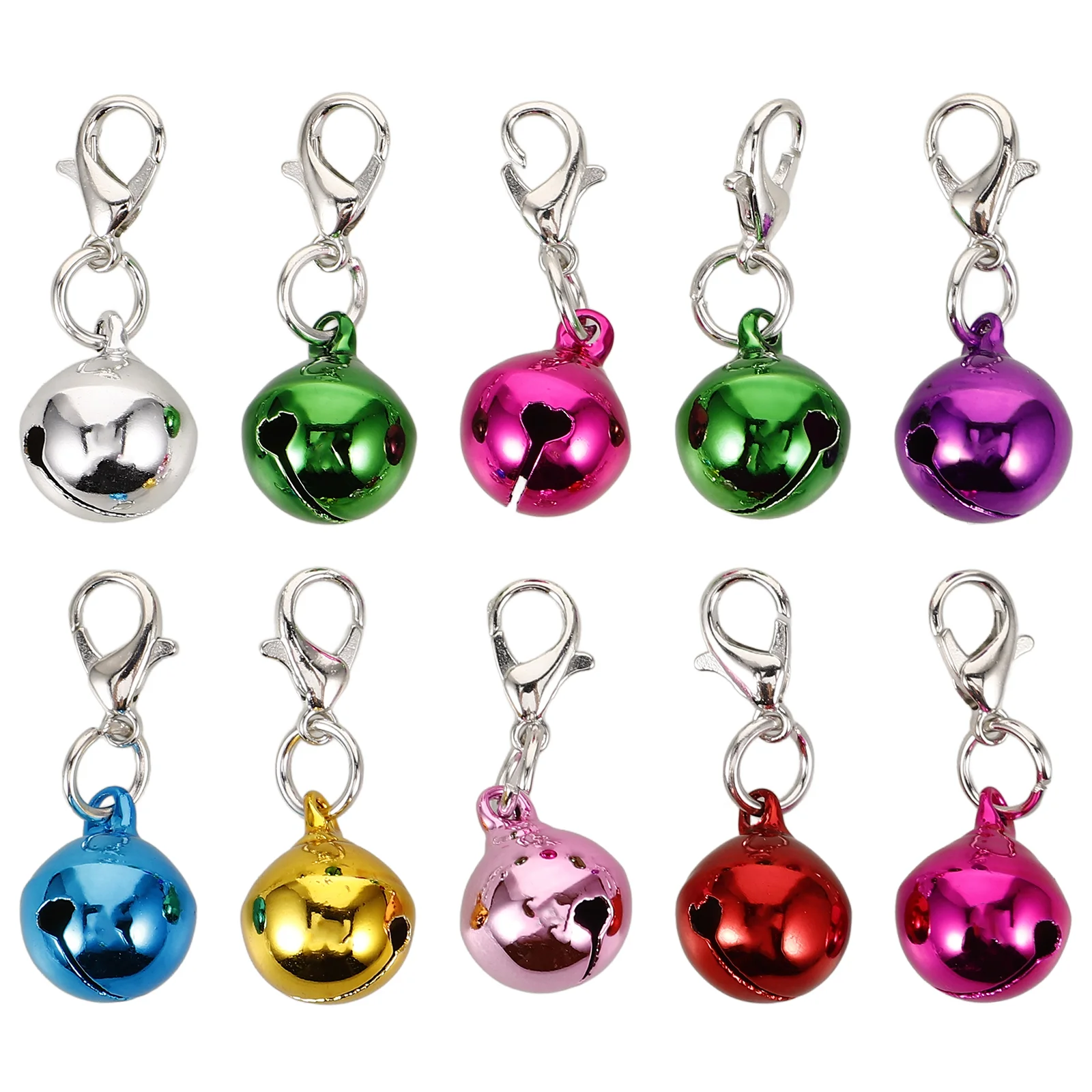 

10 Pcs Puppy Pet Collar Bell Collars for Small Puppies Metal Delicate Dog Bells